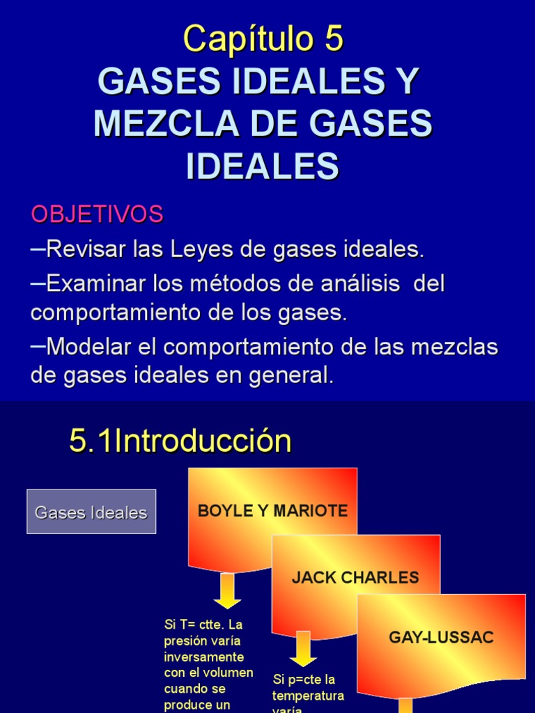 Gases Ideales y Mezclas Gases Estadística aplicada