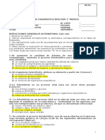 Prueba de Diagnóstico 1° Medio Corta Biología