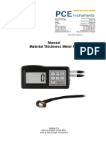 Manual Material Thickness Meter Pce TG 50