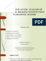 Design and Analysis of Automated Braking System Using