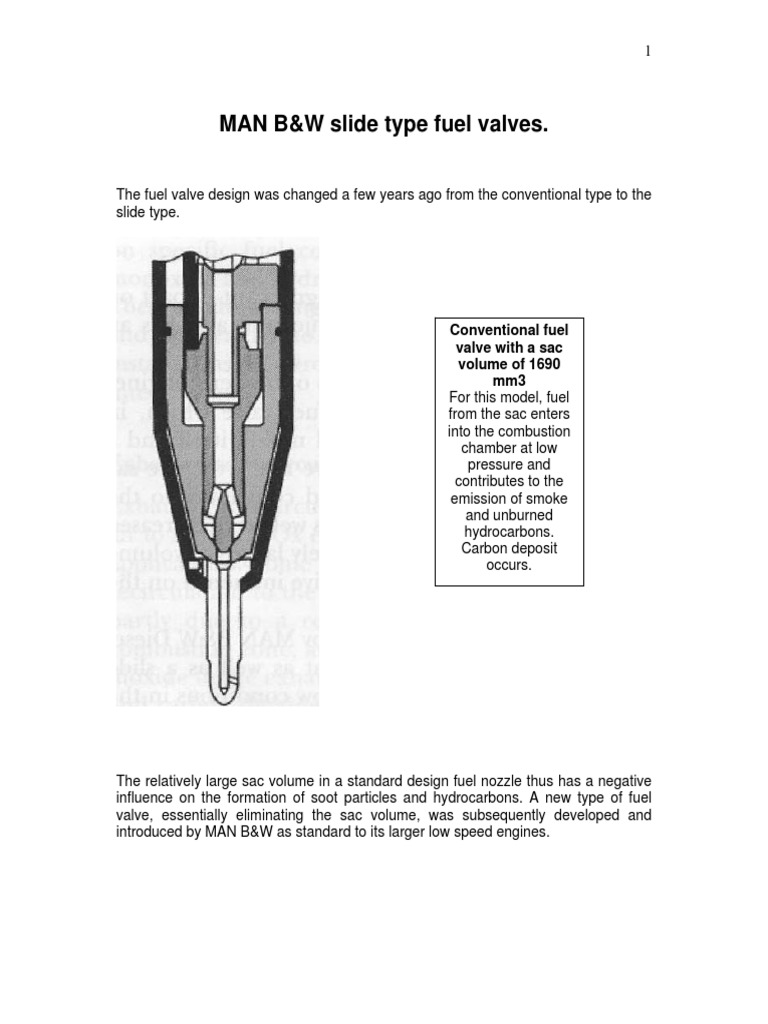 Slide Type Fuel Valve Vazamento Válvula