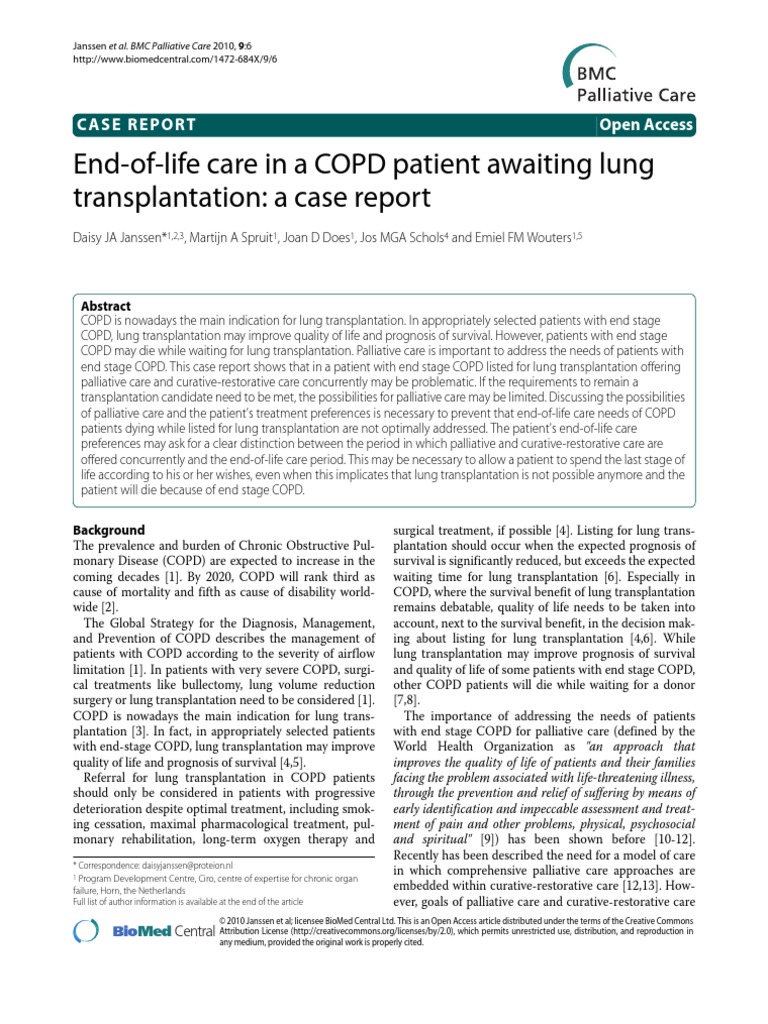 copd case study nursing