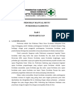 Pedoman Manual Mutu Puskesmas Sambong2016