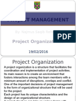 LECTURE 3 Project Organizations