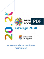 Estrategia 20.20. Servicios Sociales Diputación de Segovia