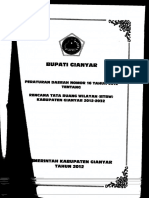 Perda Nomor 16 Tahun 2012 Tentang Rencana Tata Ruang Wilayah (RTRW) Kabupaten Gianyar Tahun 2012 - 2032 - 222029 PDF