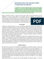 Les syndicats autonomes face à de nouveaux défis