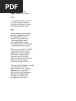 Letra de la Canción Folklórica 