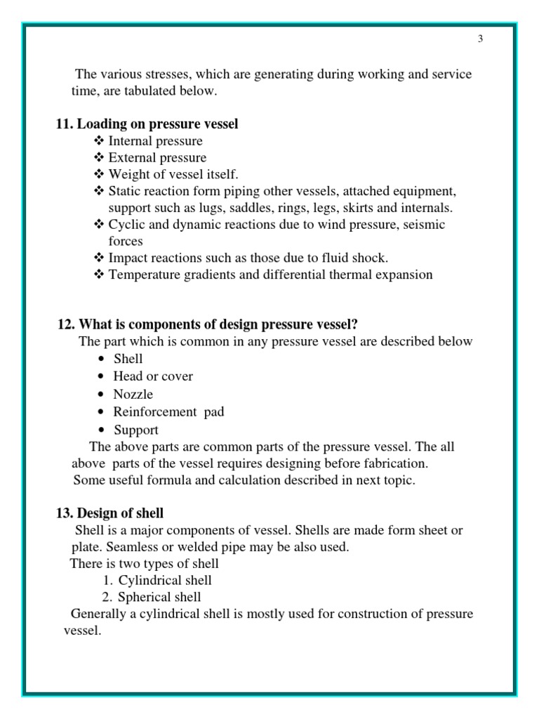 Design Considerations for Vessel Shells | PDF