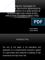 Experimental technique characterizes plastic behavior metallic materials wide temperature strain rates