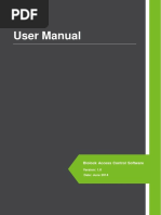 Biolock Access Control Manual