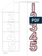 Cut and Paste - Hearts Numbers PDF