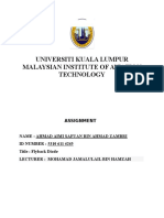 Universiti Kuala Lumpur Malaysian Institute of Aviation Technology