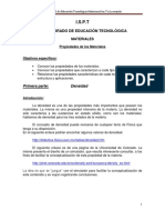 Primera Actividad Práctica densidad de Los Materiales