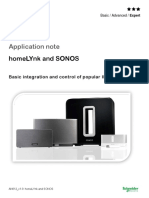 Application Note: Homelynk and Sonos