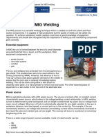 Equipment for Mig Welding