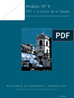 Argentina FMI y Crisis de La Deuda