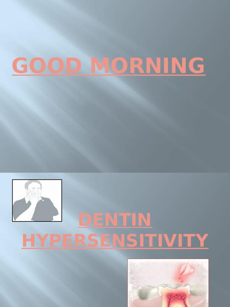 Theories of Dentin Hypersensitivity | PDF | Human Tooth | Dentin