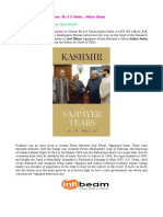 Kashmir The Vajpayee Years by A S Dulat Aditya Sinha PDF