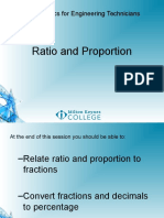 Ratio and Proportion: Mathematics For Engineering Technicians