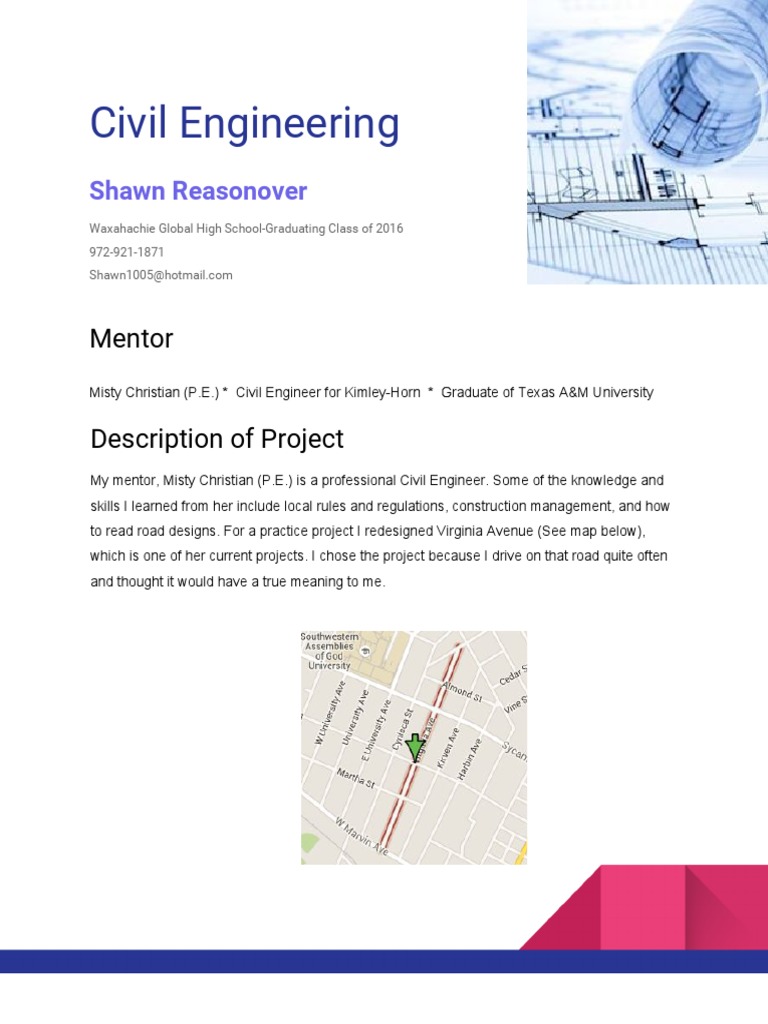 Civil Engineering Project Reflection | PDF | Career & Growth