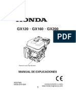Motor Honda Gx120 Gx160 Gx200 Espagnol (35zh7620)