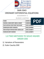 SMN 3043 Ordinary Differential Equations: Assignment 3 Bungee Jumping