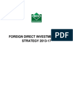 Foreign Direct Investment (Fdi) STRATEGY 2013-17