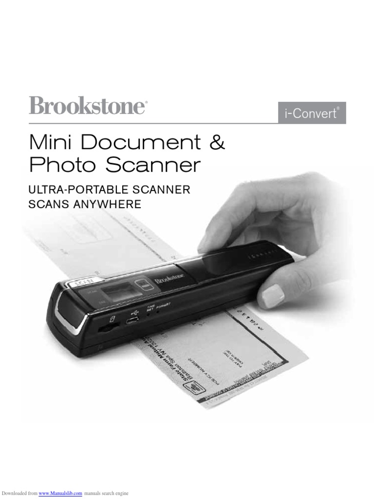 Brookstone IConvert Scanner Wand Image Scanner Media Technology