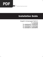 Installation Guide: Gigabit Unmanaged Switch TL-SG1048 TL-SG1024/TL-SG1024D TL-SG1016/TL-SG1016D TL-SG1008/TL-SG1008PE