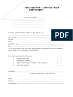 Erosion and Sediment Control Plan Submission