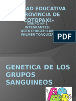 Genetica de Los Grupos Sanguineos