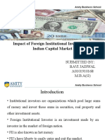 Impact of Foreign Institutional Investment in Indian Capital Market