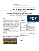 Structural Design of Raft Foundation Based On Geotechnical Analysis