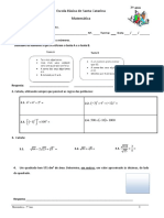 Ficha de Revisões - 3º Teste