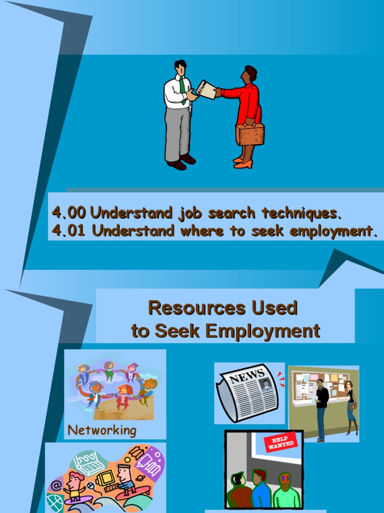 Job Search Techniques and Resources | PDF | Career & Growth | Social ...