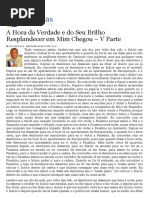A Hora Da Verdade e Do Seu Brilho Resplandecer Em Mim Chegou – v Parte - Notícias Do Norte