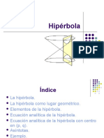 La hipérbola: lugar geométrico y elementos clave