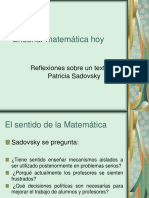 Ppt Sobre Enseñar Matematica Hoy Sadovsky