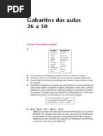 Telecurso 2000 - Química - Gabaritos 26 a 50