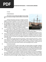 Teste Treino 3 do sexto ano