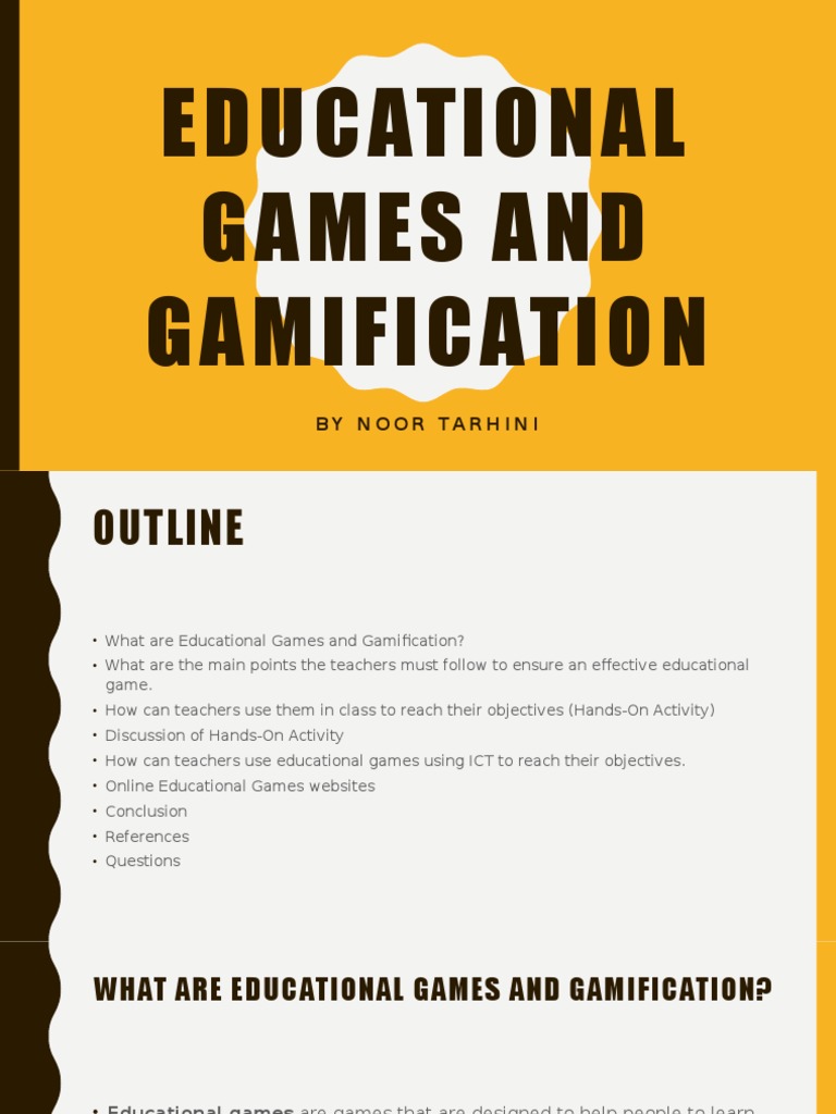 Educational Games and Gamification Guide | PDF | Educational Technology ...