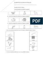 Prueba Bimestral de Ciencias Naturales