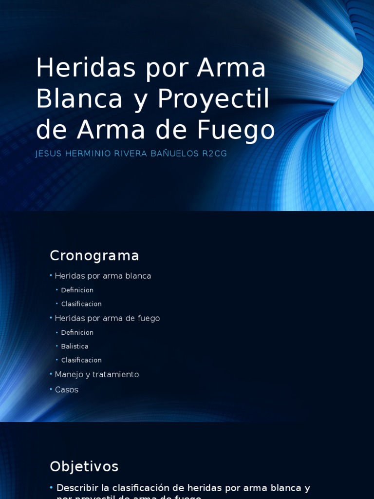 Heridas Por Arma Blanca y Proyectil de Arma | PDF | Abdomen | Lesión