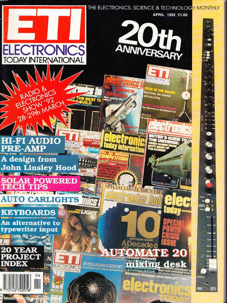 Electronics Today International April 1992 | PDF | Liquid