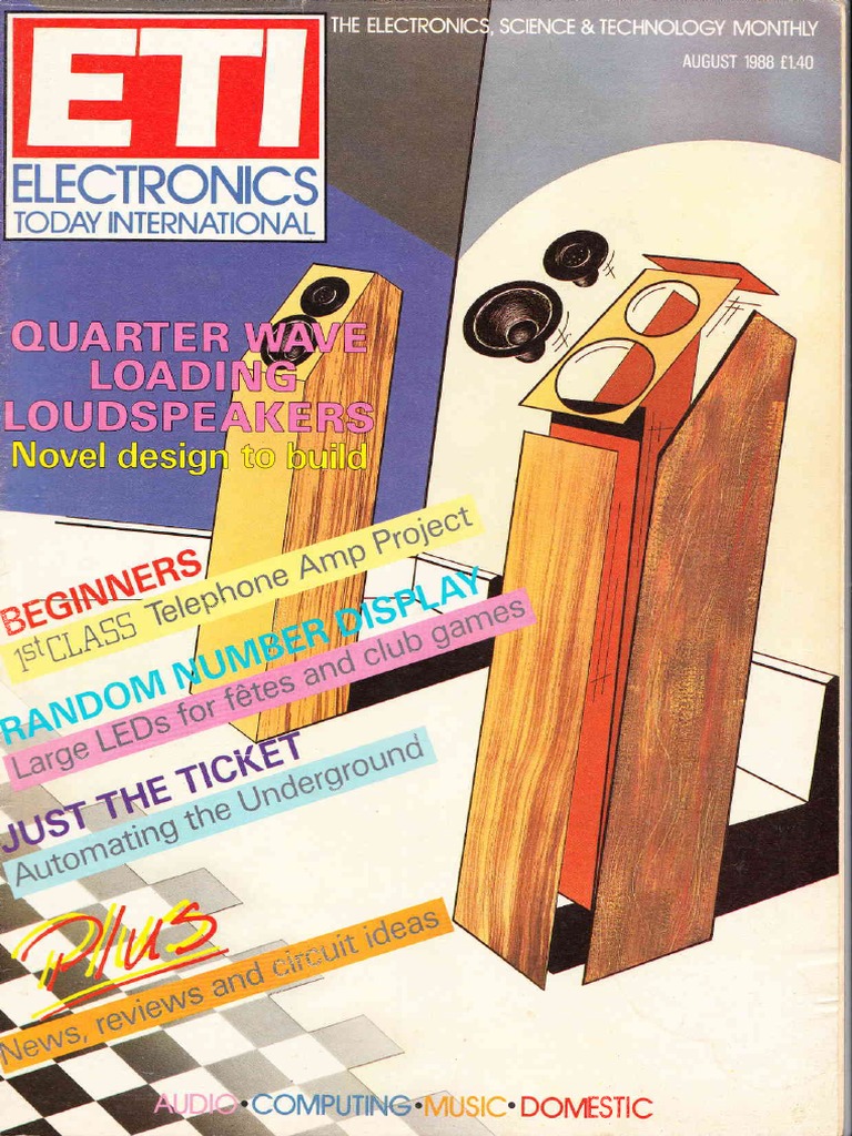Electronics Today International August 1988 PDF Printed Circuit Board Electronics image
