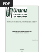 Orientações Dissertação de Mestrado