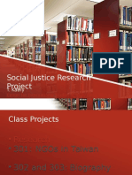 Social Justice Research Project