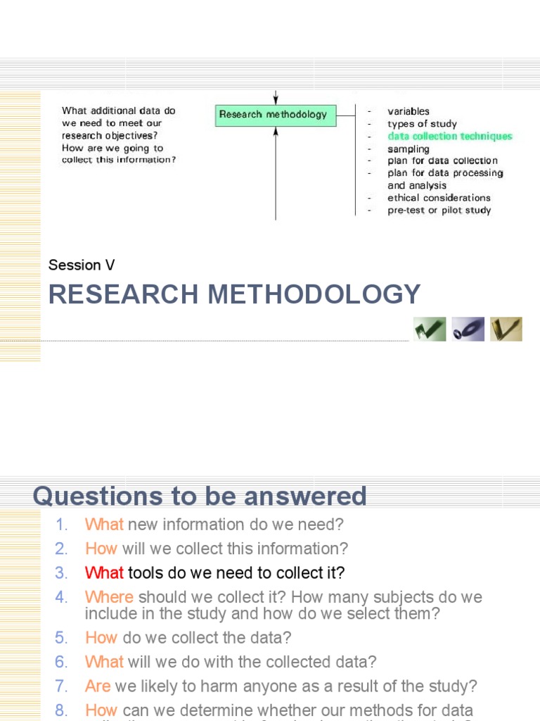 research methodology survey questions