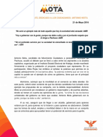 Boletín: Triunfo Del Debate, Dedicado A Los Ciudadanos